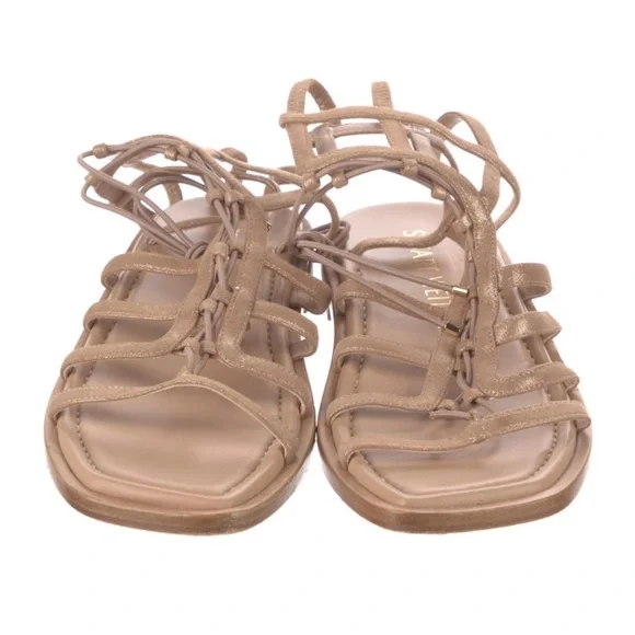 Stuart Weitzman Tan Strappy Sandals - Picture 3 of 4
